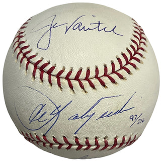 Carl Yastrzemski Varitek & Rice Captains Signed Official LE Baseball #97/216 (Steiner)