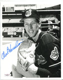 Orel Hershiser Autographed 8x10 Baseball Black & White Photo (JSA)