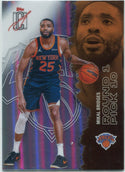 Mikal Bridges 2025 - 2026 Topps Signature Class Round 1 Pick 10 Refractor Card #84