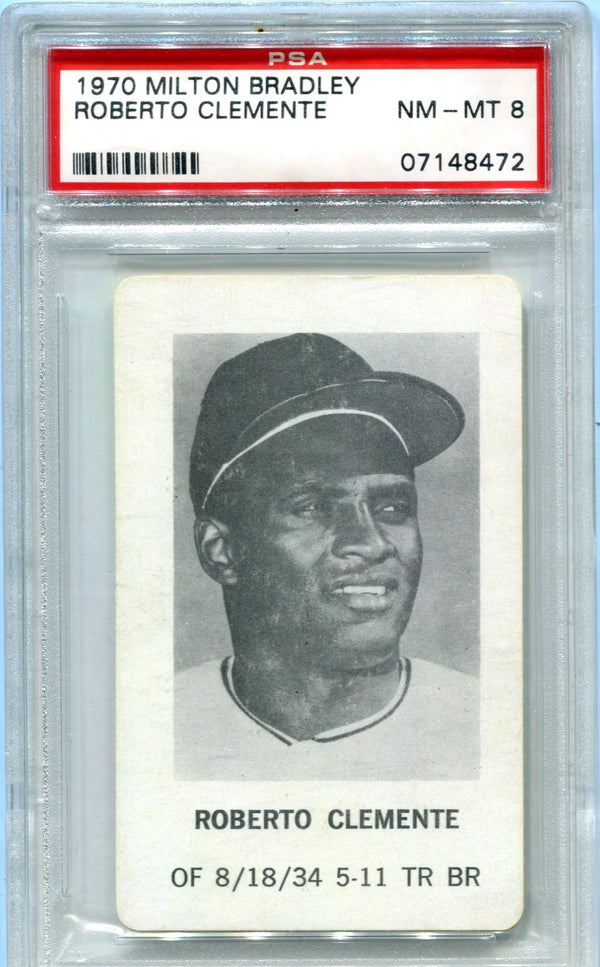 Roberto Clemente 1970 Milton Bradley PSA 8 Card