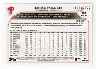 Brad Miller 2022 Topps Series Two #384 Card 2011/2022
