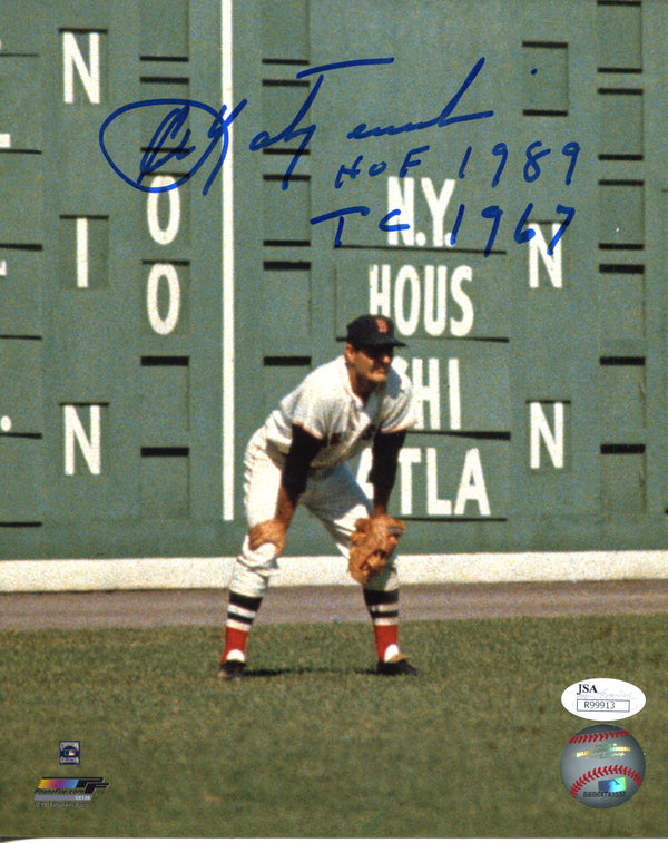 Carl Yastrzemski Autographed 8x10 Baseball Photo (JSA)