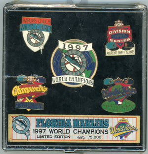 Marlins 1997 World Champions Pin Set