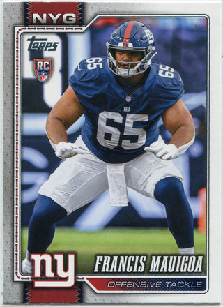Francis Mauigoa 2026 Topps Flagship RC Card #373