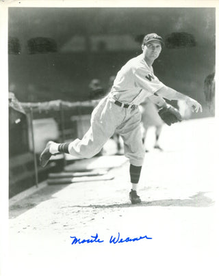 Monte Weaver Autographed 8x10 Photo