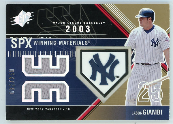 Jason Giambi 2003 Upper Deck SPX Winning Materials Patch Relic #WM-JG1