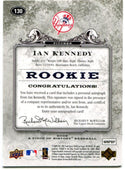 Ian Kennedy Autographed 2008 Upper Deck Rookie Card #130