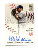 Mike Mussina 2001 Topps Traded Star #TTAMM Autographed Card