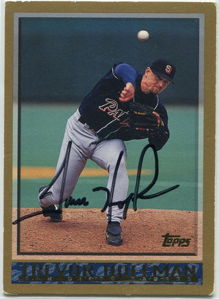 Trevor Hoffman 1997 Topps Autographed Card JSA Certified