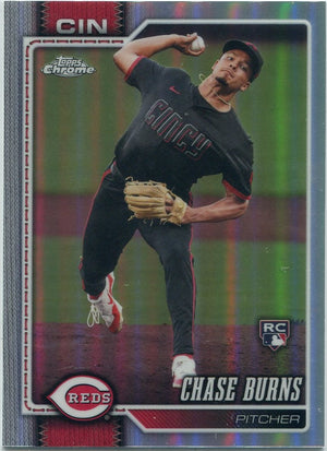 Chase Burns 2026 Topps Chrome Baseball Refractor RC #134