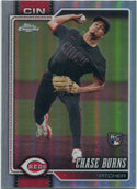 Chase Burns 2026 Topps Chrome Baseball Refractor RC #134
