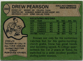 Drew Pearson 1978 Topps Card #350