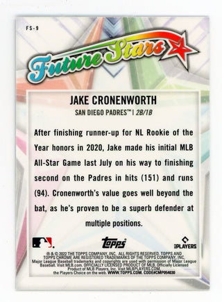 Jake Croneworth 2022 Topps Chrome Future Stars #FS-9 Card