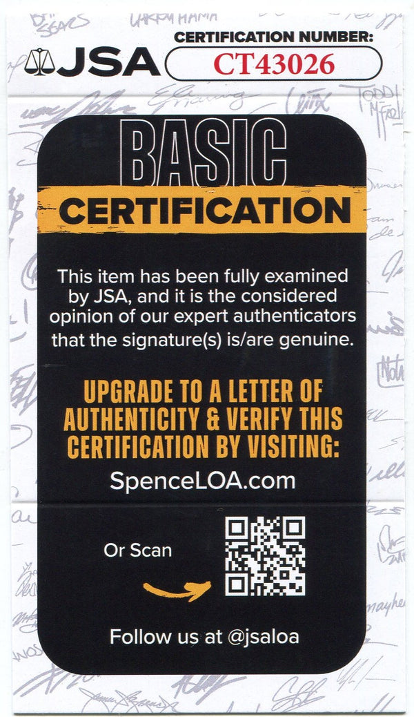 Trevor Hoffman 1997 Topps Autographed Card JSA Certified