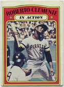 Roberto Clemente 1972 Topps In Action Card #310