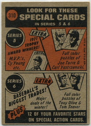 Roberto Clemente 1972 Topps In Action Card #310