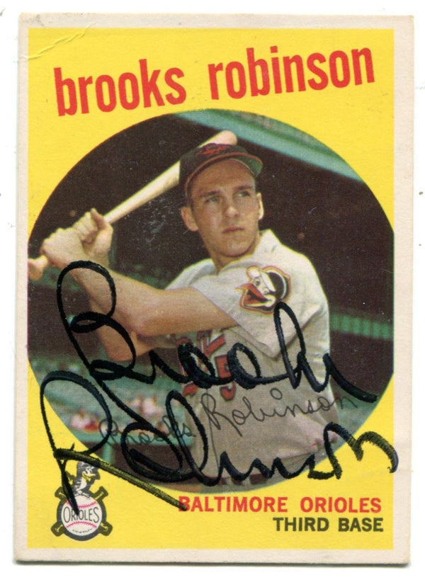 Brooks Robinson 1959 Topps Autographed Card #439