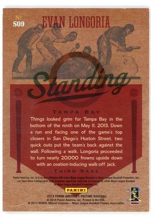 Evan Longoria 2013 Panini America's Pastime Standing O #SO9