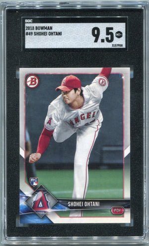 Shohei Ohtani 2018 Bowman RC #49 SGC Graded 9.5