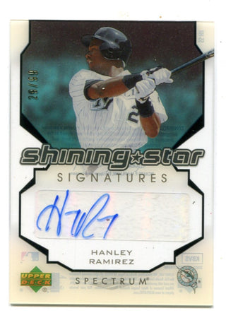 Hanley Ramirez 2007 Upper Deck Shining Star Signatures Autographed Card /99