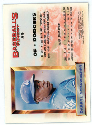 Darryl Strawberry 1993 Topps Baseball Finest All-Star #89
