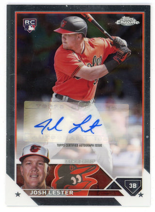 Josh Lester 2023 Topps Autographed Chrome Rookie Card #AC-JLE