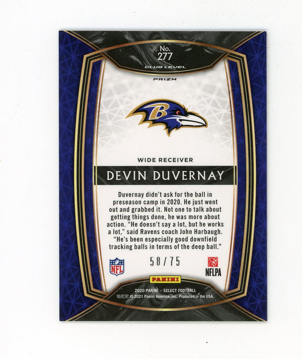 Devin Duvernay 2020 Panini Select Blue #277 Card 58/75