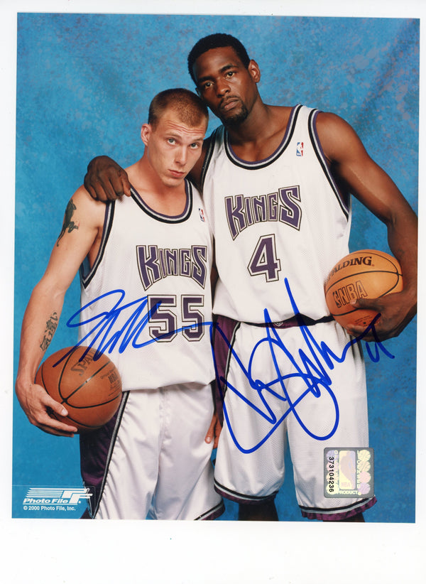 Jason Williams and Chris Webber Autographed 8x10 Photo