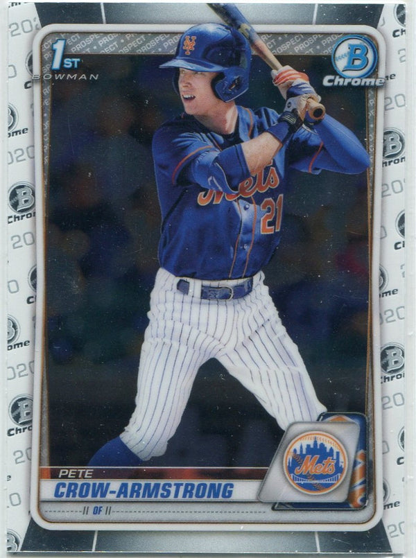 Pete Crow-Armstrong 2020 Bowman Draft Chrome RC #BD-72