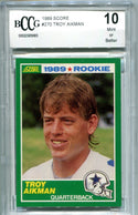Troy Aikman 1989 Score #270 BCCG 10 Card