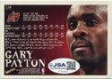 Gary Payton 1998 - 1999 Skybox Autographed Card JSA Certified