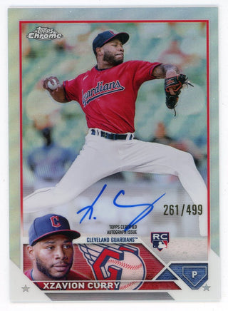Xzavion Curry 2023 Topps Chrome Autographed #RA-XC