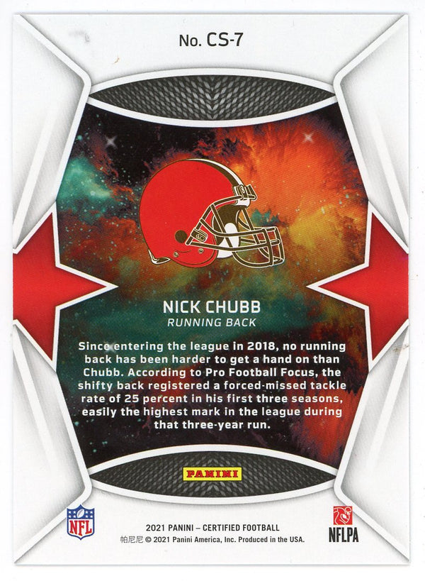 Nick Chubb 2021 Panini Certified Stars #CS-7