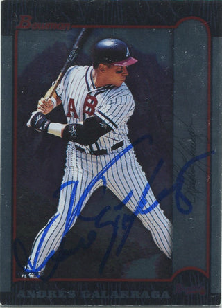 Andres Galarraga 1999 Bowman Autographed Card JSA Certified