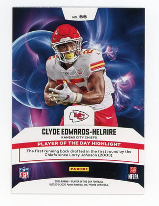 Clyde Edwards-Helaire 2020 Panini Rookie #66 Card