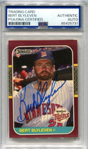 Bert Blyleven 1987 Donruss #226 PSA Authentic Autographed Card