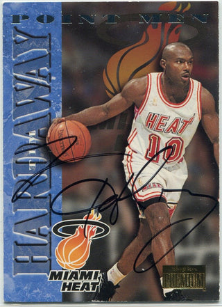 Tim Hardaway 1997 Skybox Premium Autographed Card JSA Certified
