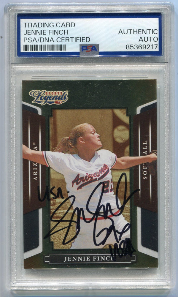 Jennie Finch 2008 Donruss Playoff Autographed Card #123 PSA/DNA Certified