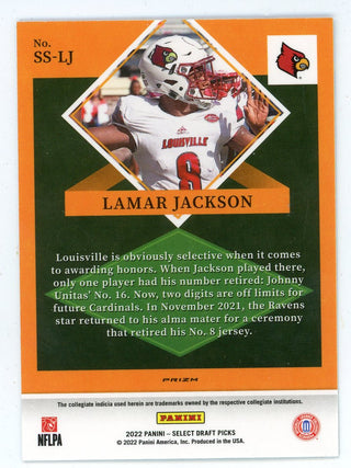 Lamar Jackson 2022 Panini Select Draft Picks #SS-LJ