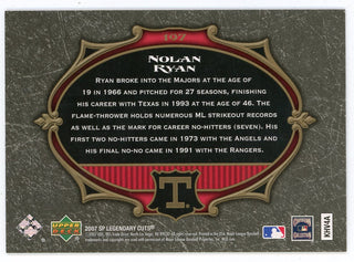 Nolan Ryan 2007 Upper Deck SP Legendary Lineage #197