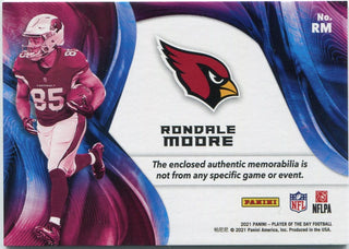 Rondale Moore 2021 Panini Player Of The Day Jersey RC #RM 22/50