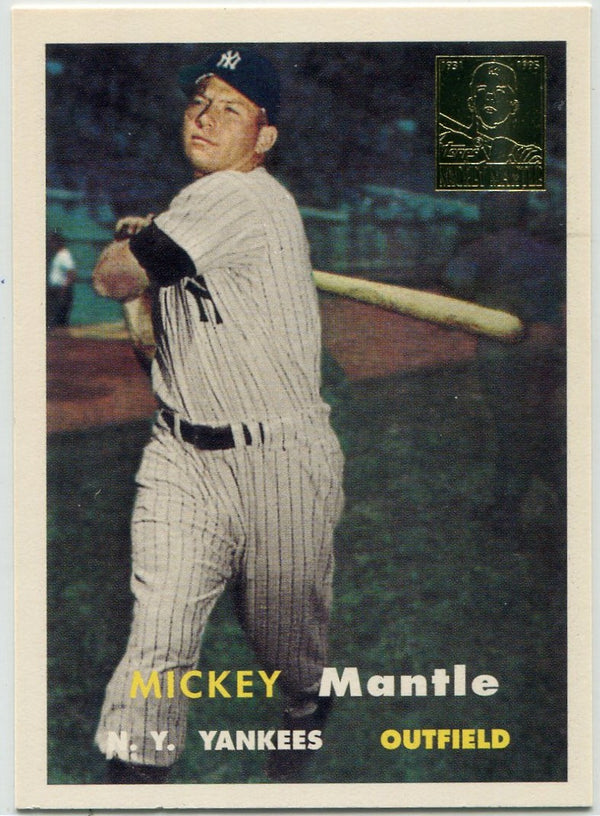 Mickey Mantle 1996 Topps Mickey Mantle Commemorative Set Card #7
