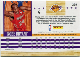Kobe Bryant 2011 - 2012 Panini Hoops Card #258