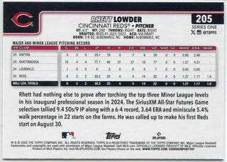 Rhett Lowder 2025 Topps Team Color Border Parallel RC #205