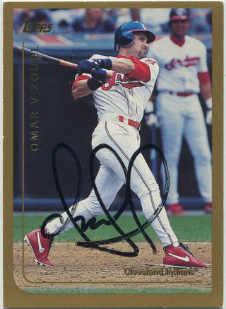 Omar Vizquel 1998 Topps Autographed Card JSA Certified