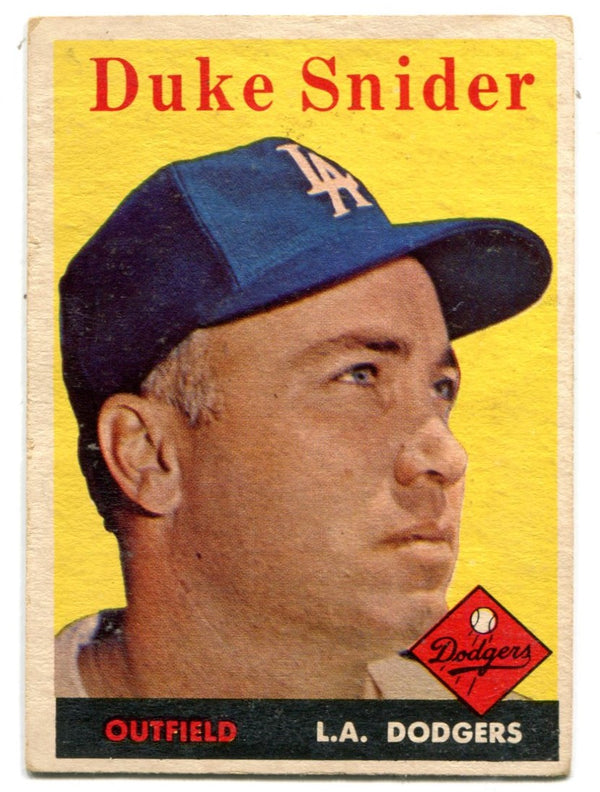 Duke Snider 1958 Topps Card #88