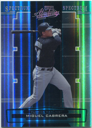 Miguel Cabrera 2005 Playoff Absolute Memorabilia Spectrum Silver Card #159 44/150