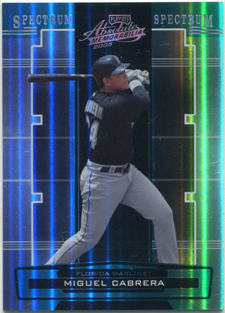 Miguel Cabrera 2005 Playoff Absolute Memorabilia Spectrum Silver Card #159 44/150