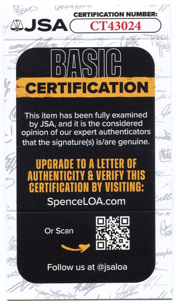 Omar Vizquel 1998 Topps Autographed Card JSA Certified