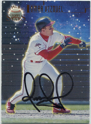 Omar Vizquel 1998 Topps Autographed Card JSA Certified